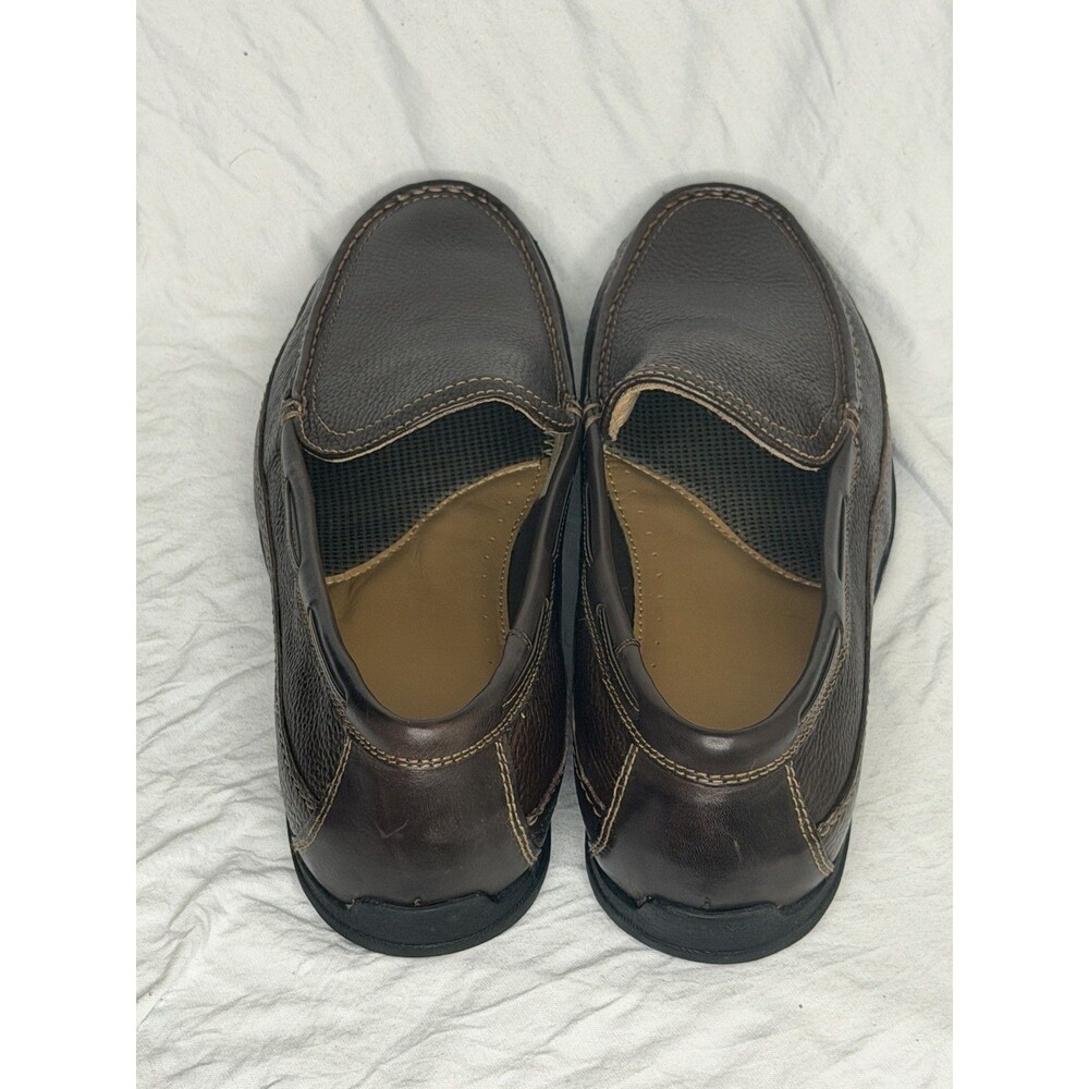 J & M Johnston & Murphy Driving Loafers Men Sz 13 Shoes Brown leather Sheepskin